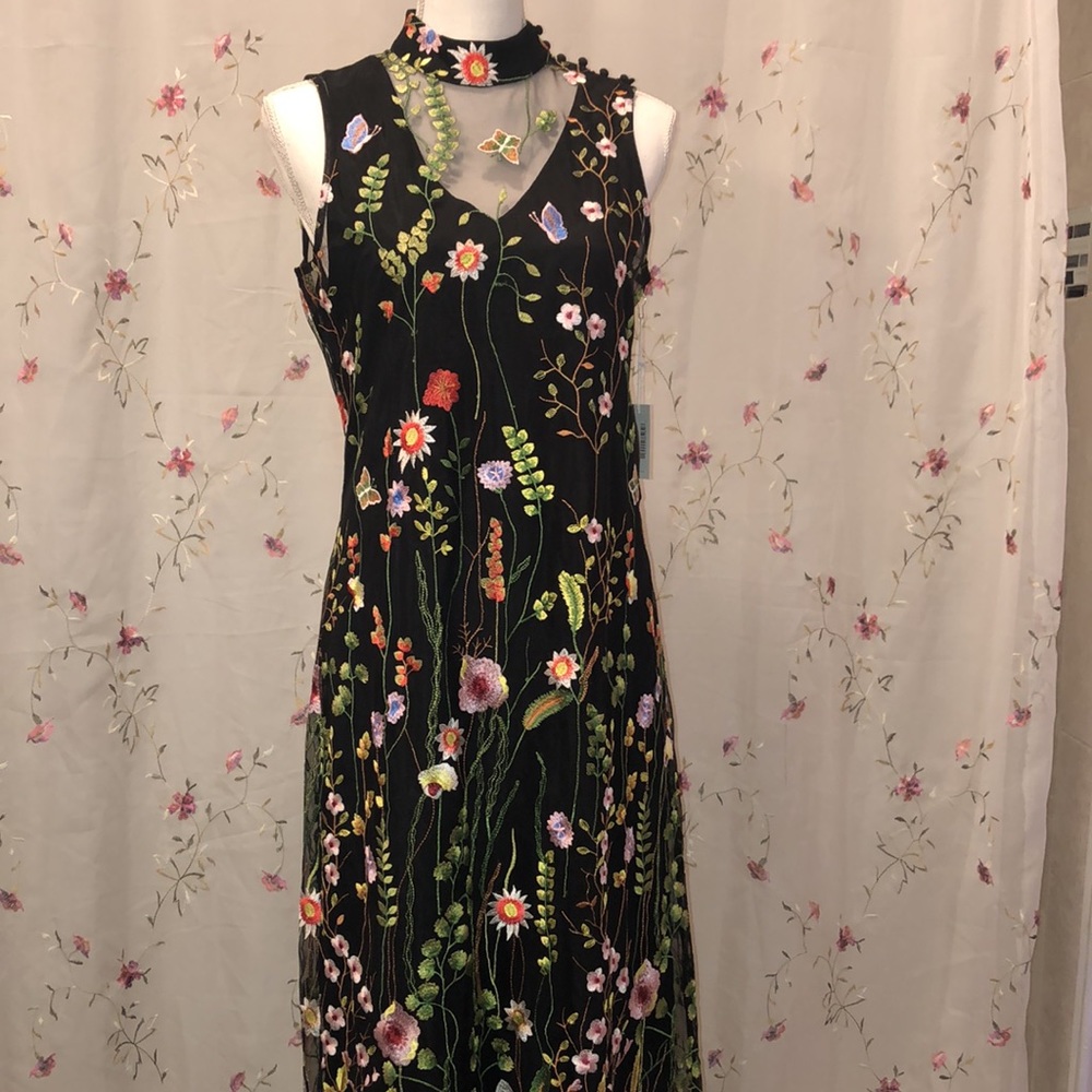 NWT Ecru Embroidered Dress - Picture 5 of 15